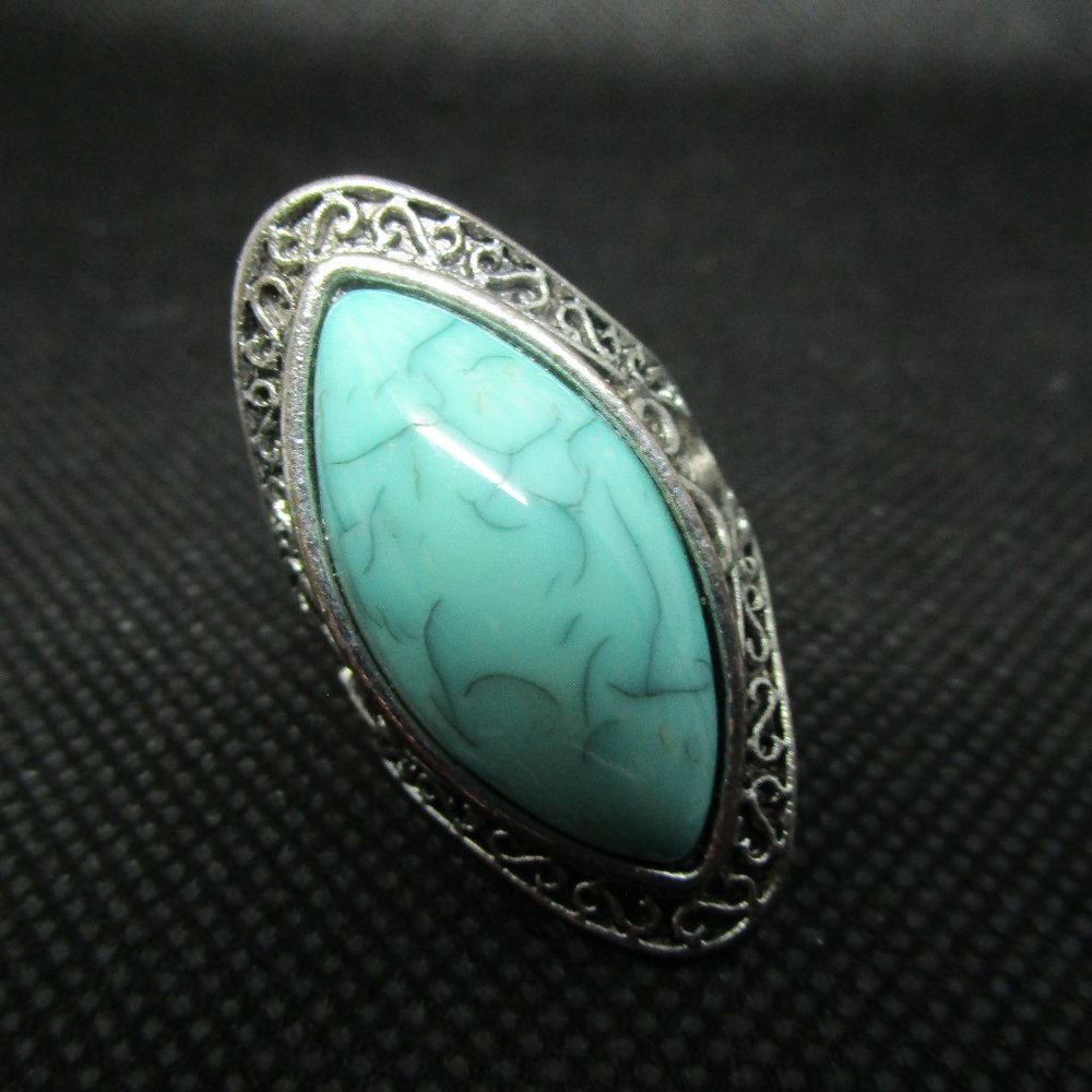 Large Turquoise Stone Statement Ring